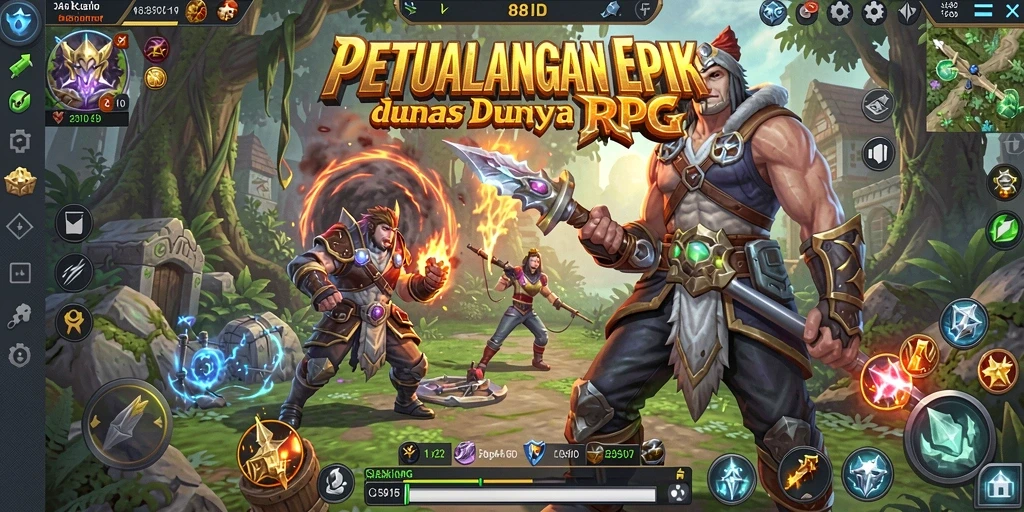 Tampilan gameplay RPG yang menarik dan mendebarkan.