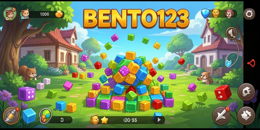 Gameplay menarik BENTO123 dengan berbagai tantangan Puzzle.
