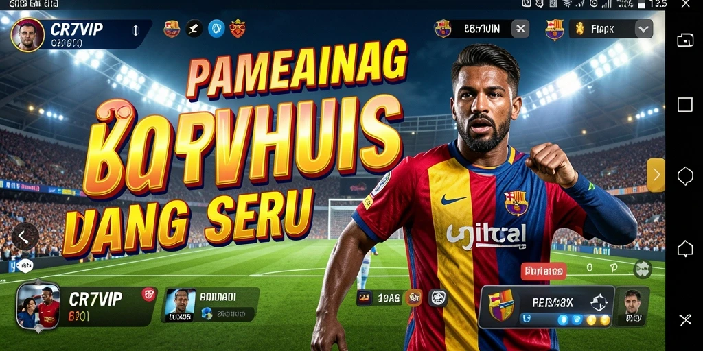 Tampilan seru gameplay CR7VIP dengan alunan musik mengasyikkan.