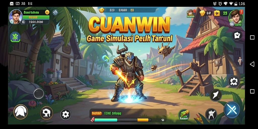 Tampilan menarik gameplay CUANWIN dalam simulasi interaksi bisnis.