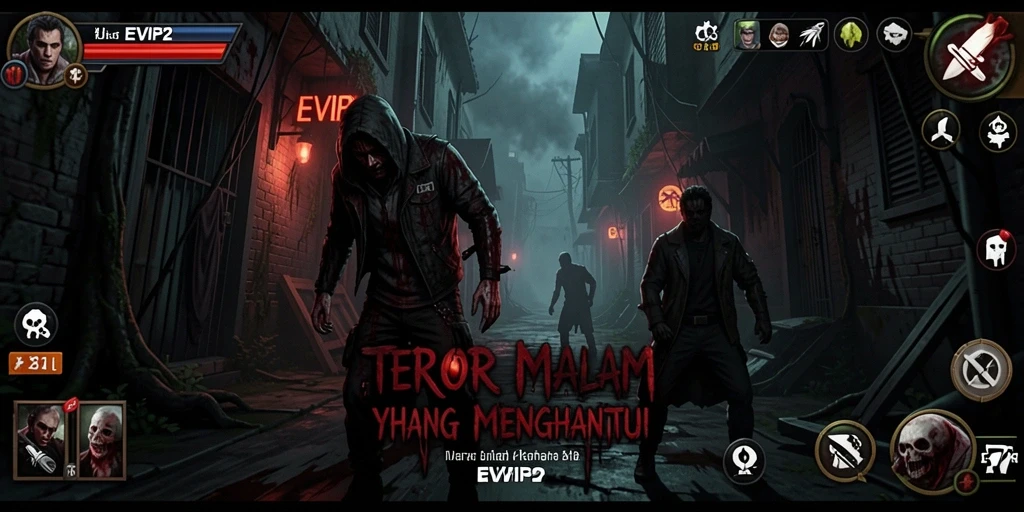 Tangkapan layar menampilkan momen menegangkan dalam gameplay EVIP2.