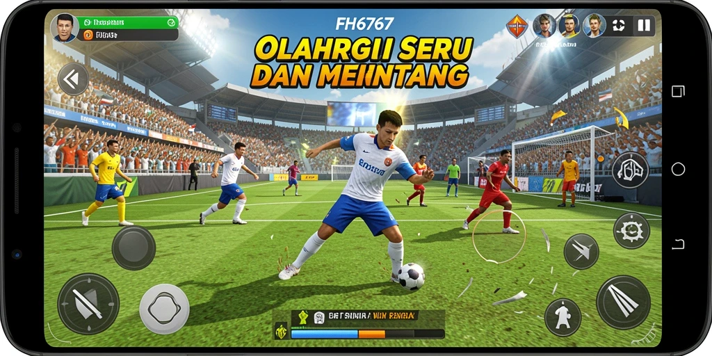 Screenshot FH6767 menampilkan aksi seru di turnamen olahraga.