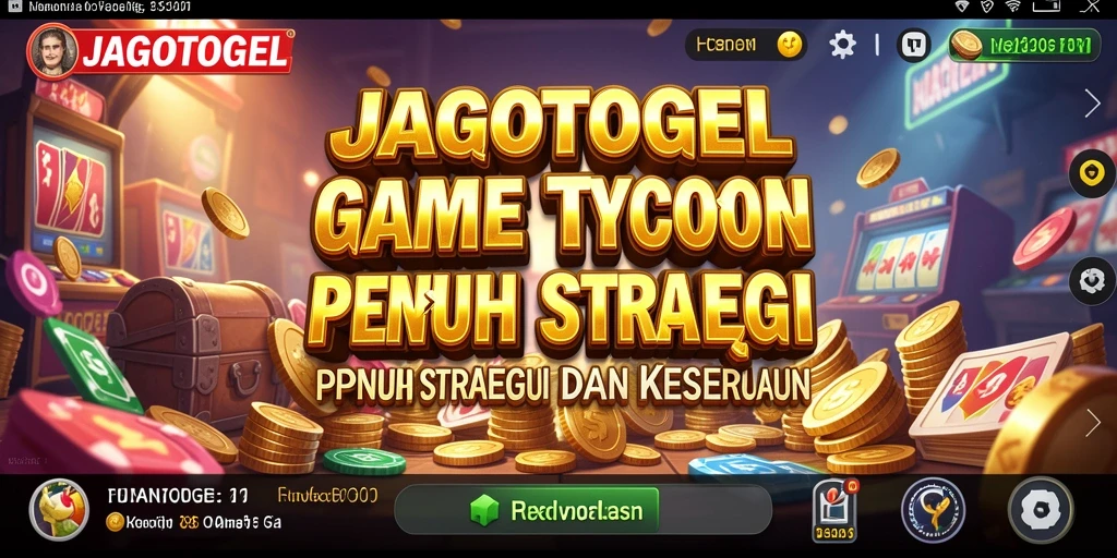Screenshot gameplay <strong>JAGOTOGEL</strong> menampilkan pengelolaan bisnis yang seru.