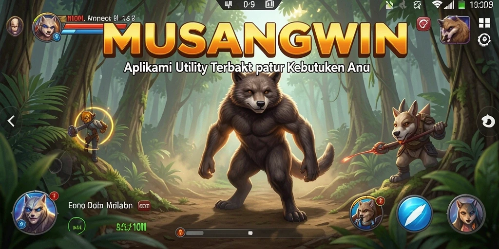 Screenshot utama MUSANGWIN menampilkan kemudahan penggunaan aplikasi Utility.