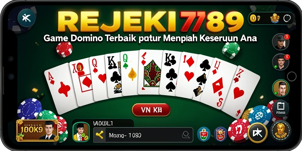 Screenshot gameplay REJEKI789 menampilkan aksi seru permainan Domino.