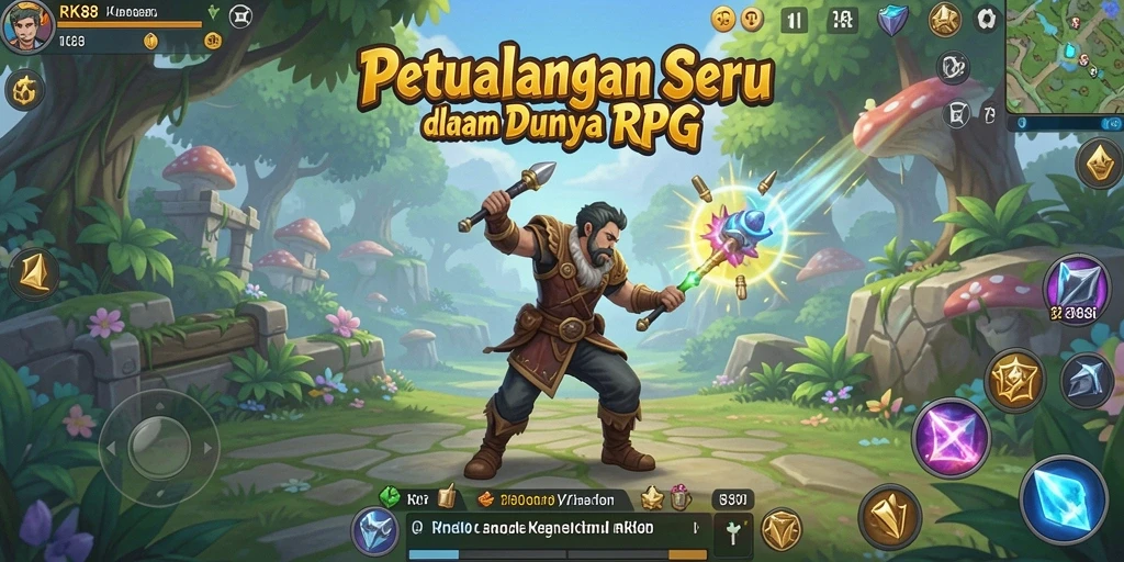 Tampilan gameplay seru dengan aksi RPG yang mendebarkan.