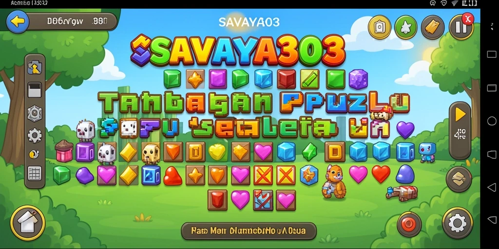 Tangkapan layar game SAVAYA303 dengan gameplay puzzle seru.