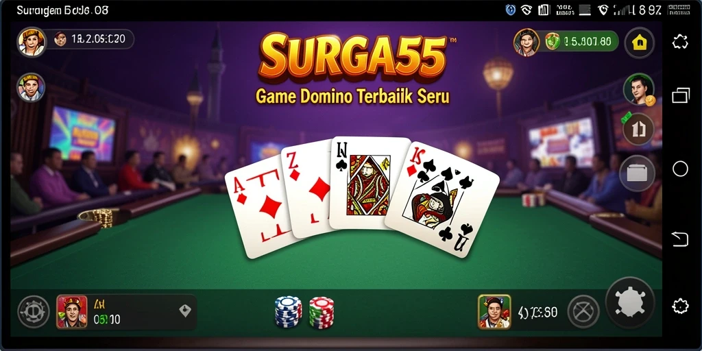 Gameplay seru dari SURGA55 dengan fitur interaktif Domino.