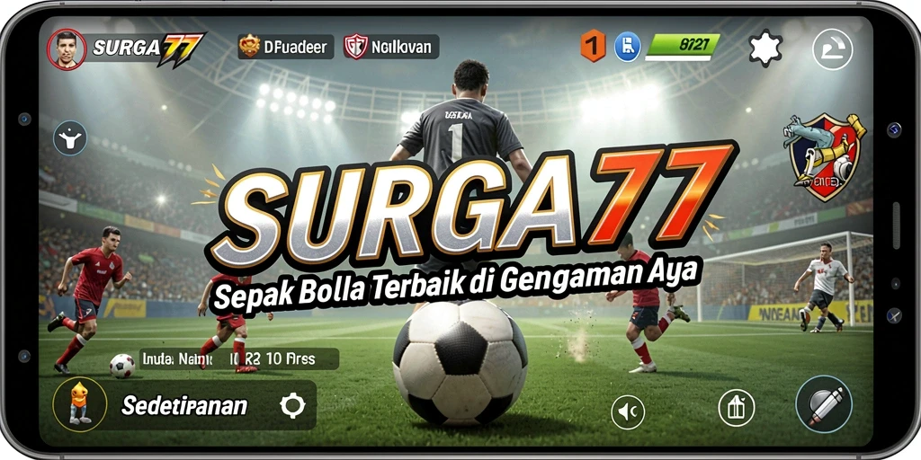 Tangkapan layar gameplay yang mendebarkan dari SURGA77.